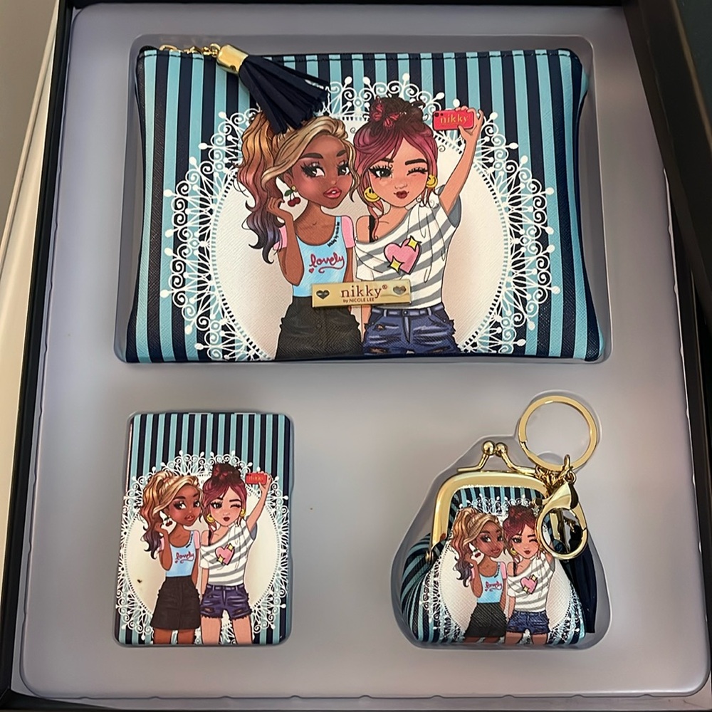 Estuche con carterita de mano